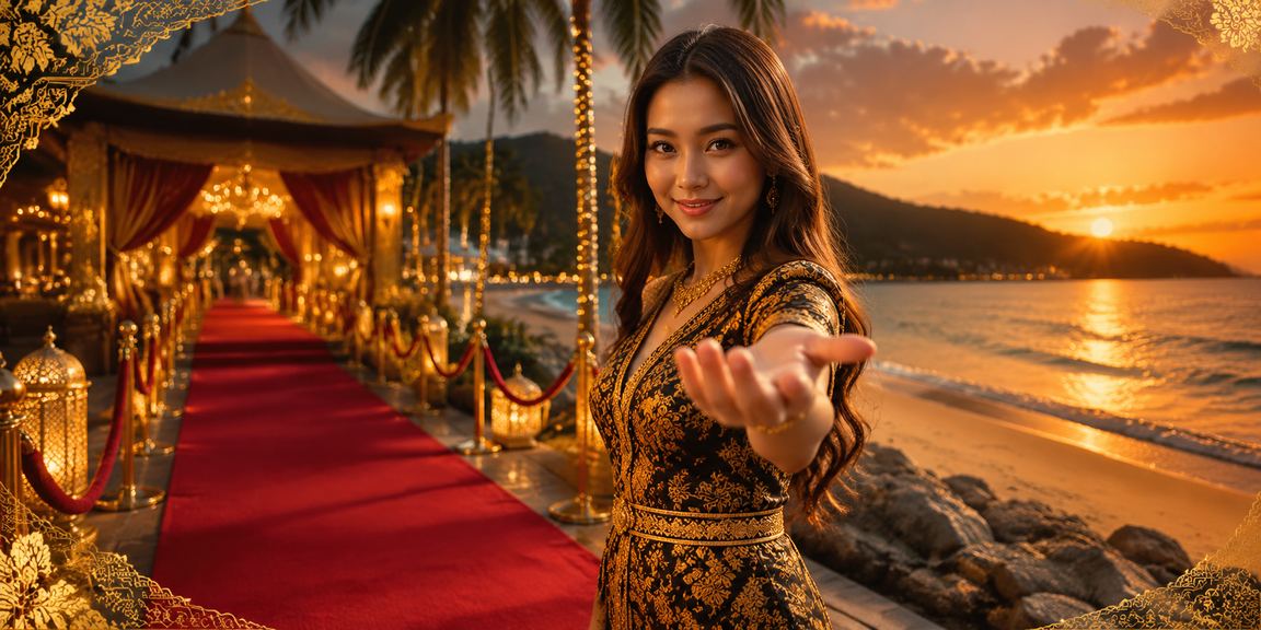 Suasana kasino hiburan bergaya batik di Pulau Pinang untuk permainan roulette